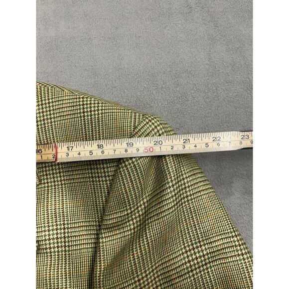 Loro Piana Blazer Mens 42 Green Plaid Cashmere Wool Silk Made Italy Sport Coat - Picture 4 of 10